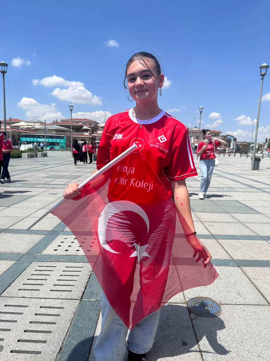 Konya'da LGS öğrencilerinden A Milli Futbol Takımı'na coşkulu destek 1